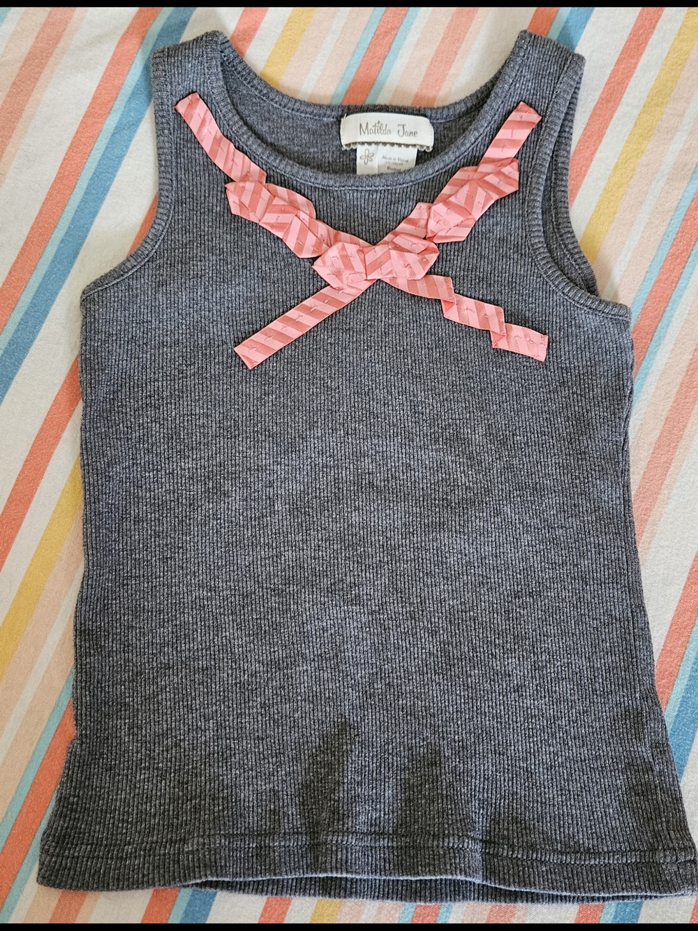 Matilda Jane Size 6 Hello Summer It's A Parade Tank Top